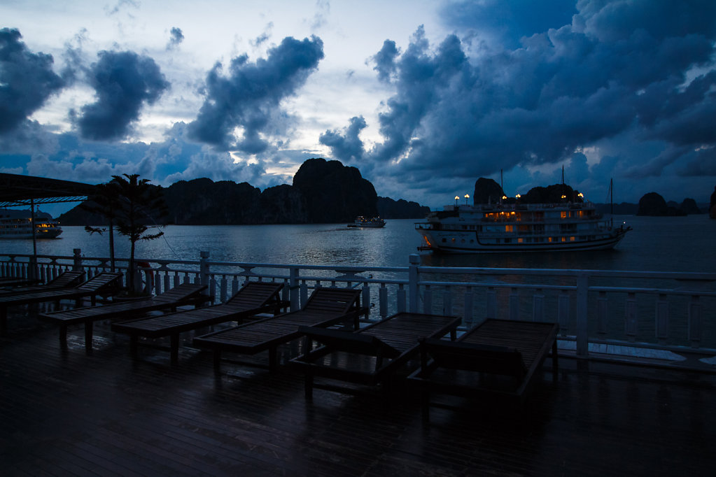Dropping Anchor for the Night in Halong Bay